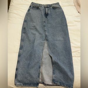 Mango Denim Maxi Skirt
